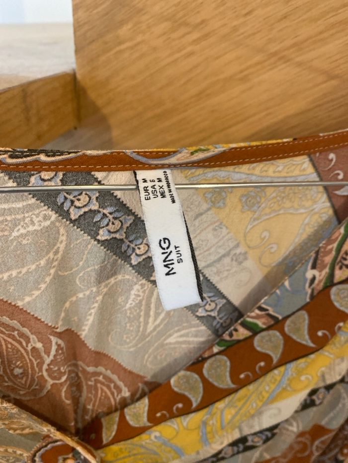 Blouse mango taille M motif cachemire terra cota - photo numéro 2