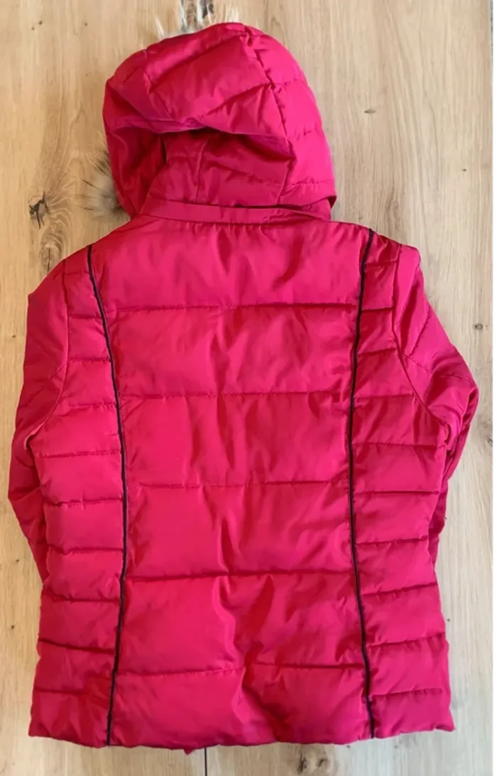 Doudoune Harcour Rouge – Taille L – Très Bon État - photo numéro 2