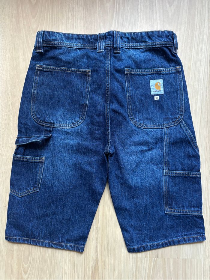 Short Carhartt Single Knee Rework Bleu Marine M / 32