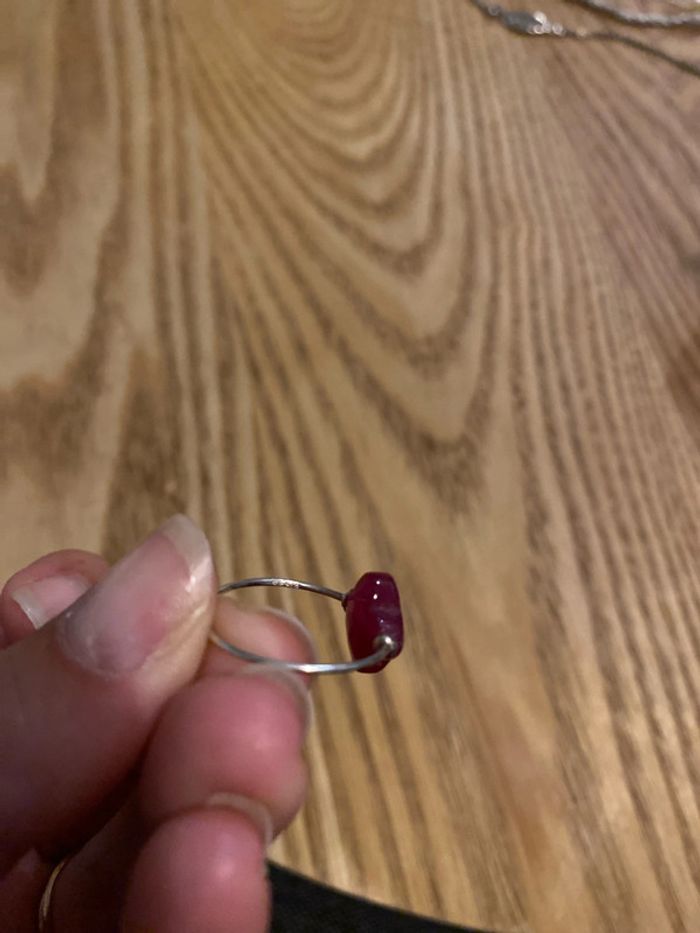 Bague argent 925 trèfle rose - Taille 60 - photo numéro 2