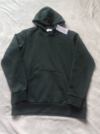 Sweat vert a capuche vert