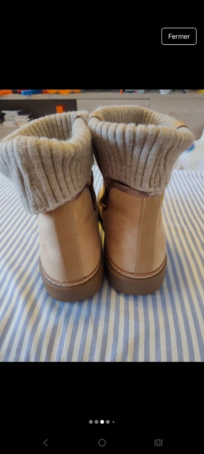 Bottines Zara en suède - photo numéro 3