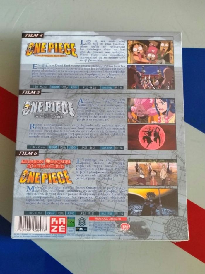 Coffret Blu Ray One Piece Films 4 / 5 / 6  NEUF - photo numéro 2
