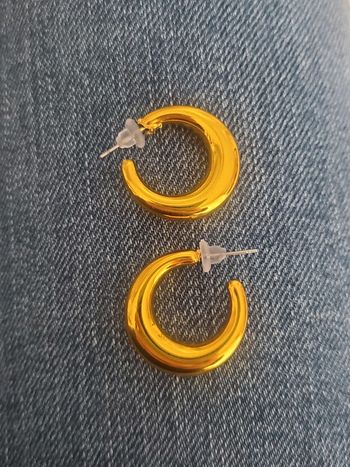 Boucles d'oreilles anneau doré