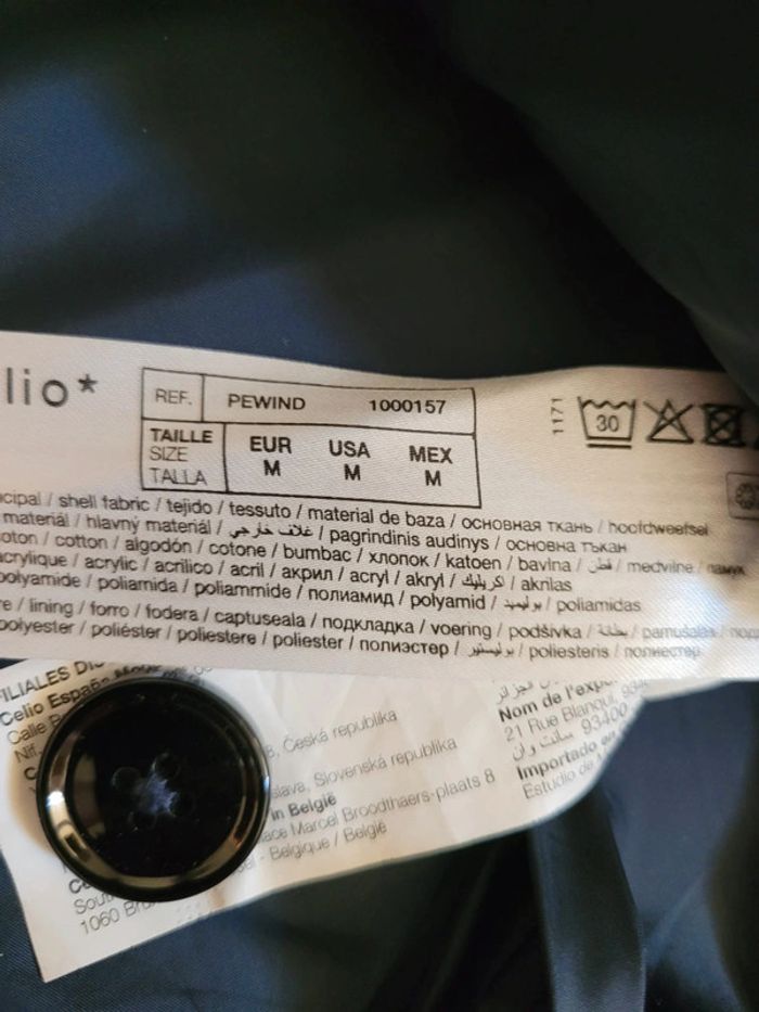 Veste bleu marine celio taille M gilet habillé - photo numéro 2