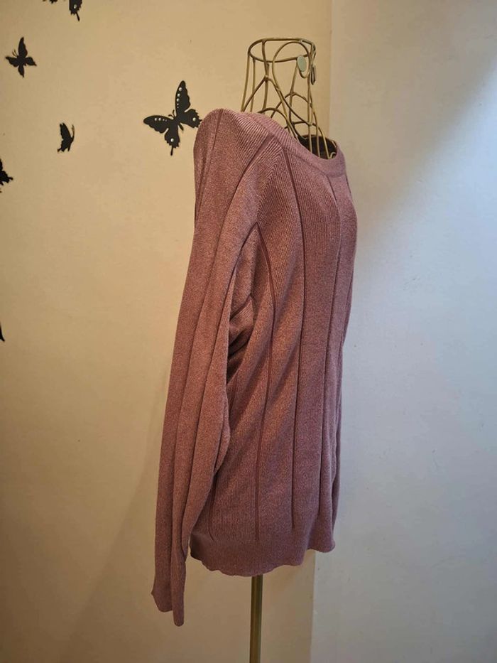 Pull rose & mailles scintillantes- Sweewe - photo numéro 3
