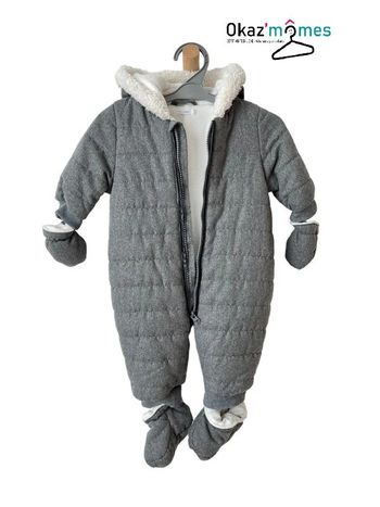 Combi pilote grise - Bout'chou bébé 6 mois