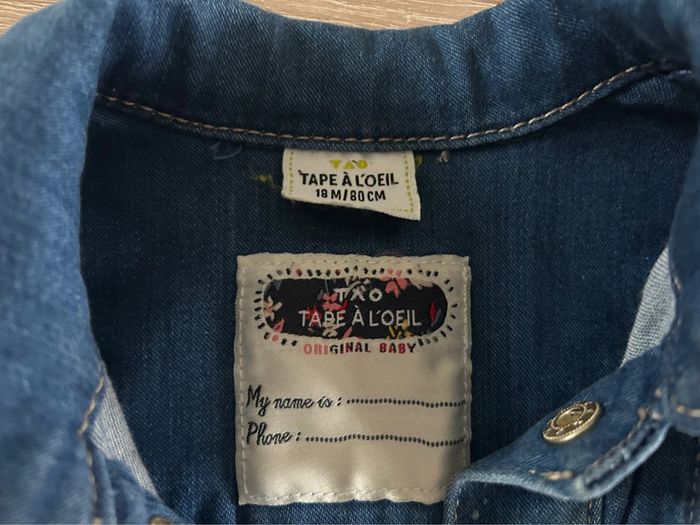 Veste en jeans - 18 mois - photo numéro 2