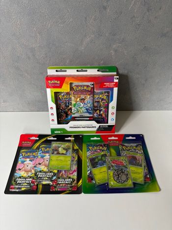 Carte Pokemon Lot 3 Coffret dont 1 Premiers Partenaires 