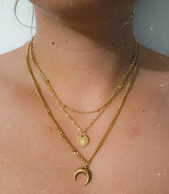 Collier triple acier inoxydable