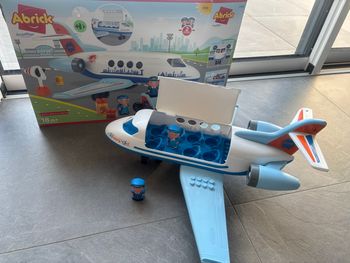 Jouets Ecoiffier - Avion 3155 - Happy Jet Abrick + 2 Personnages