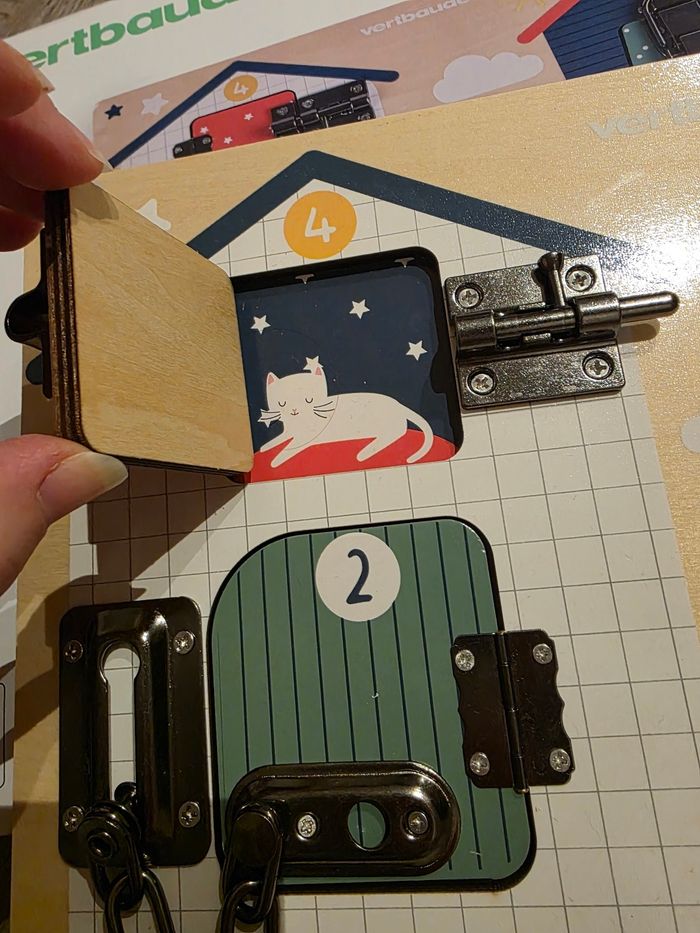 Planche à verrou motricité fine vertbaudet - photo numéro 7