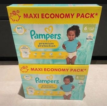 Lot de 2 cartons des couches Pampers taille 6  premuim 