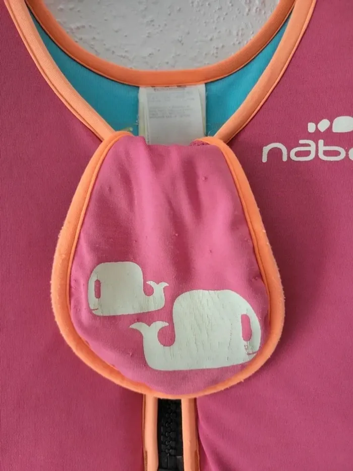 Gilet piscine enfant Taille M - 18.30kg - 3/6ans Mixte rose - photo numéro 3