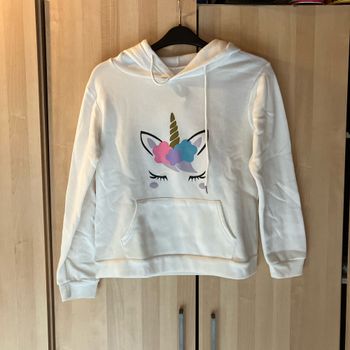 Sweat-shirt à capuche licorne