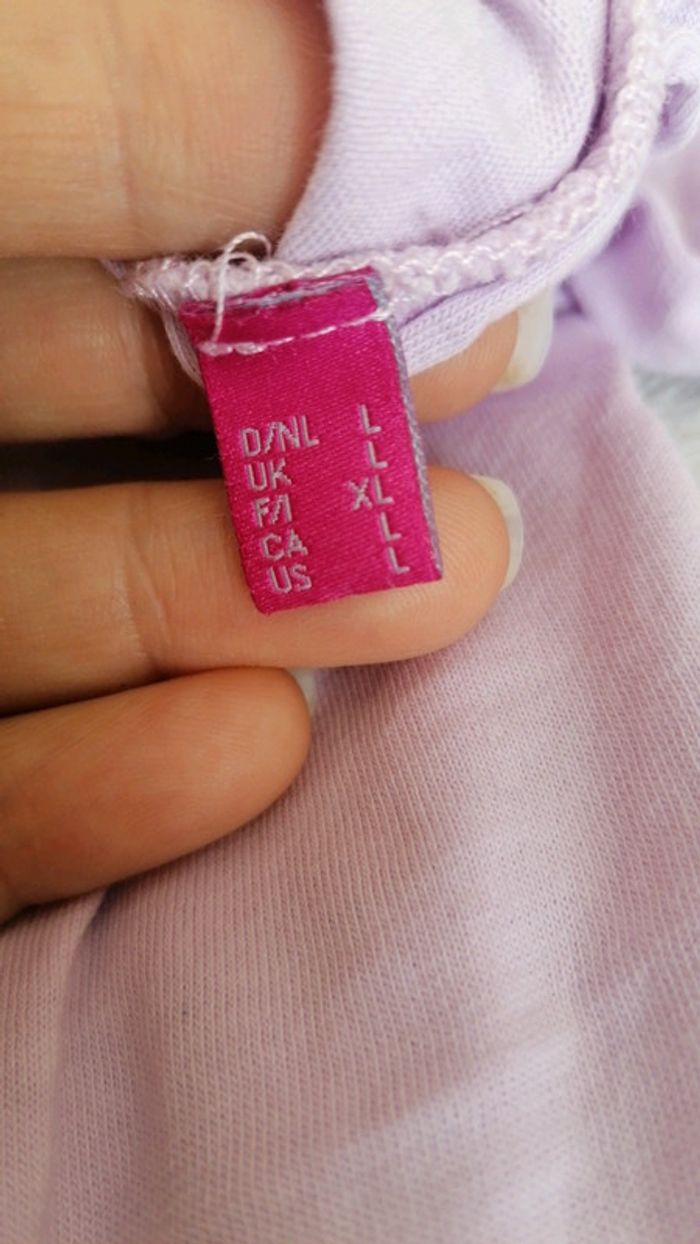 Tee-shirt parme Taille L - photo numéro 7