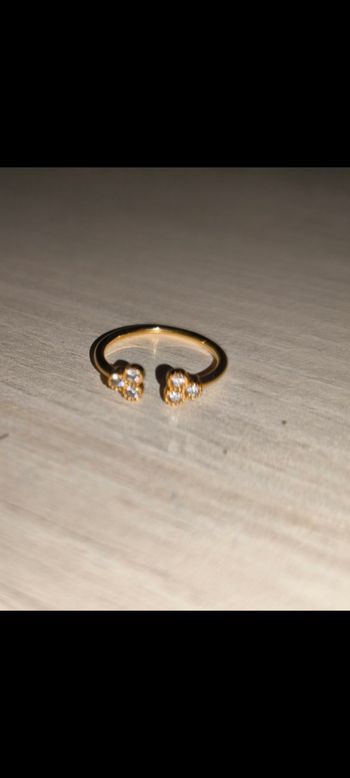 Bague dorée ajustable