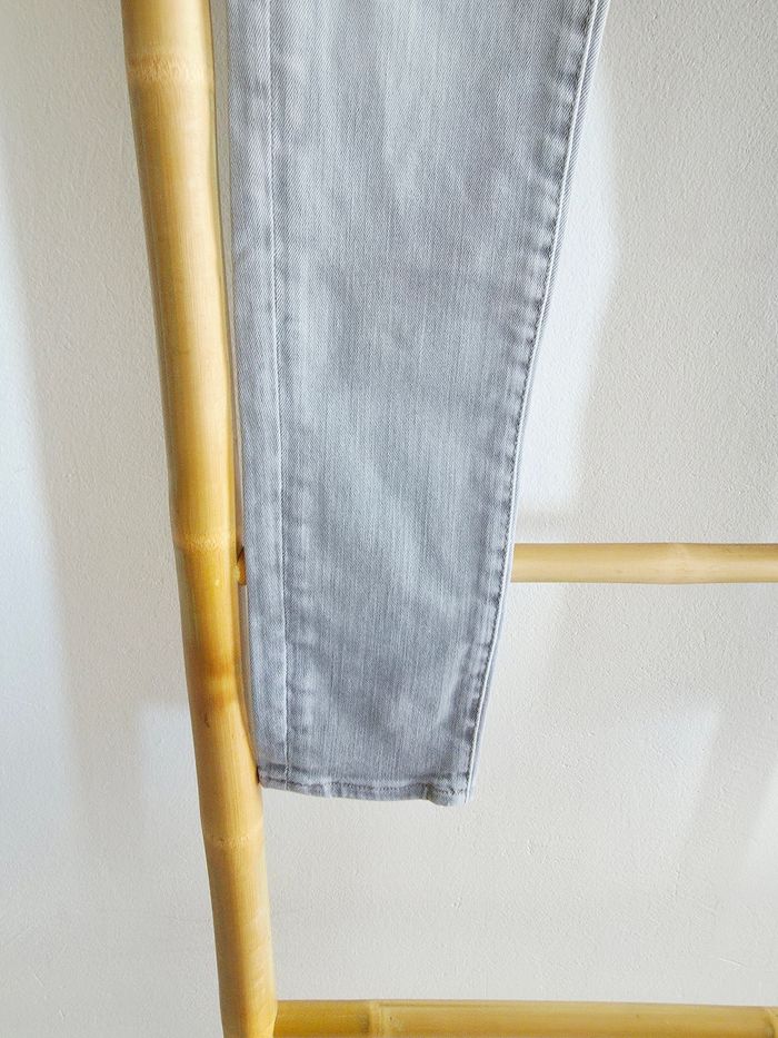 Jeans slim Le temps des Cerises gris clair - photo numéro 3