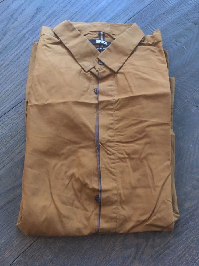 Chemise marron Easy slim