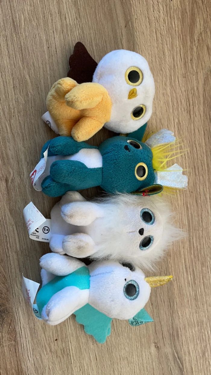 Lot de 4 peluches Ty