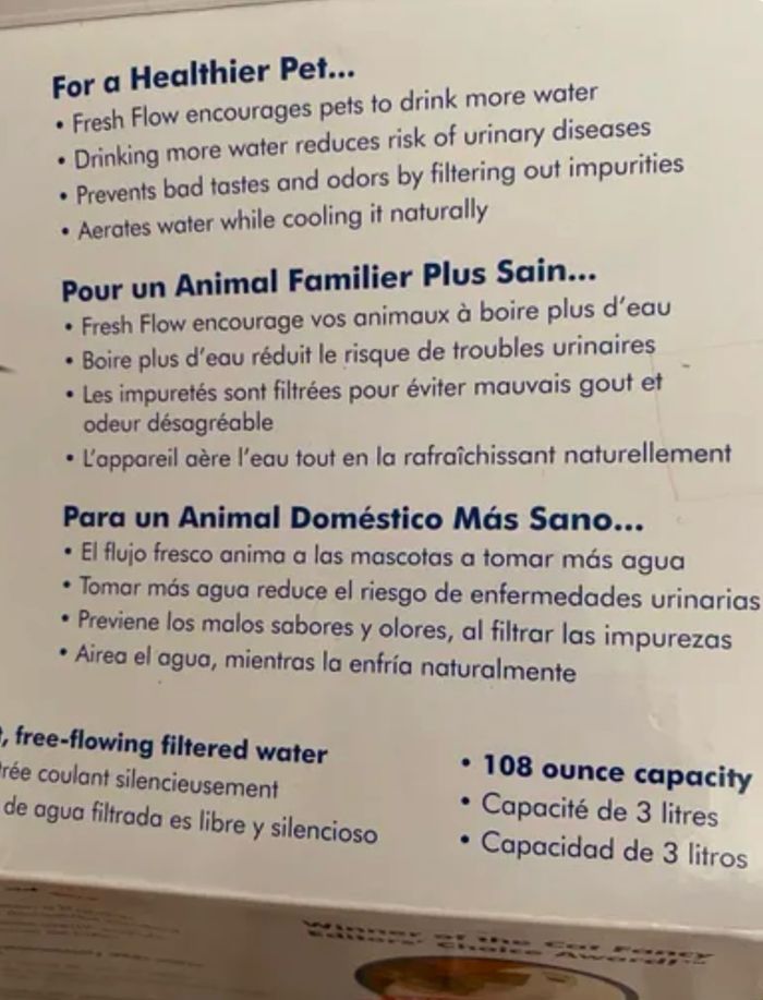 Fontaine à eau pour chat et chien + pompe et filtres de rechange - photo numéro 4