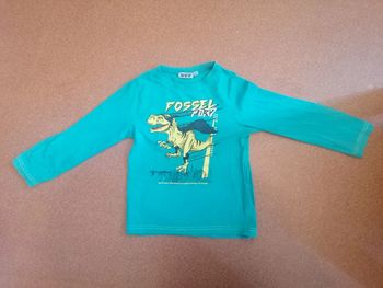 T shirt à manches longues dinosaure