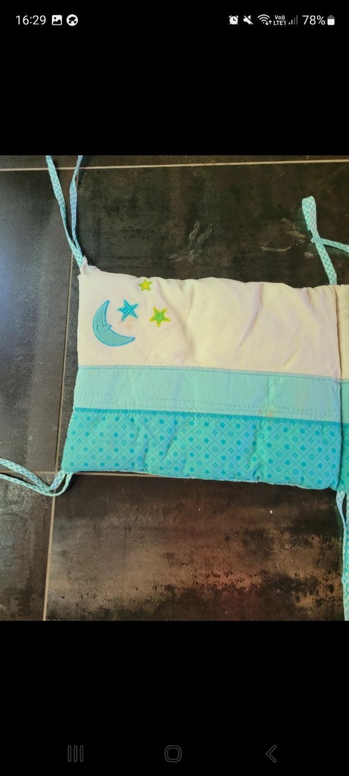 Tour de lit bleu - photo numéro 2