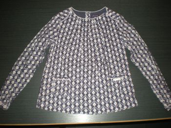 Blouse fille Sergent Major 10 ans très bon état + don d'un tee-shirt