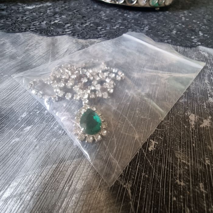 Collier En argent et emeraude Verde - photo numéro 2