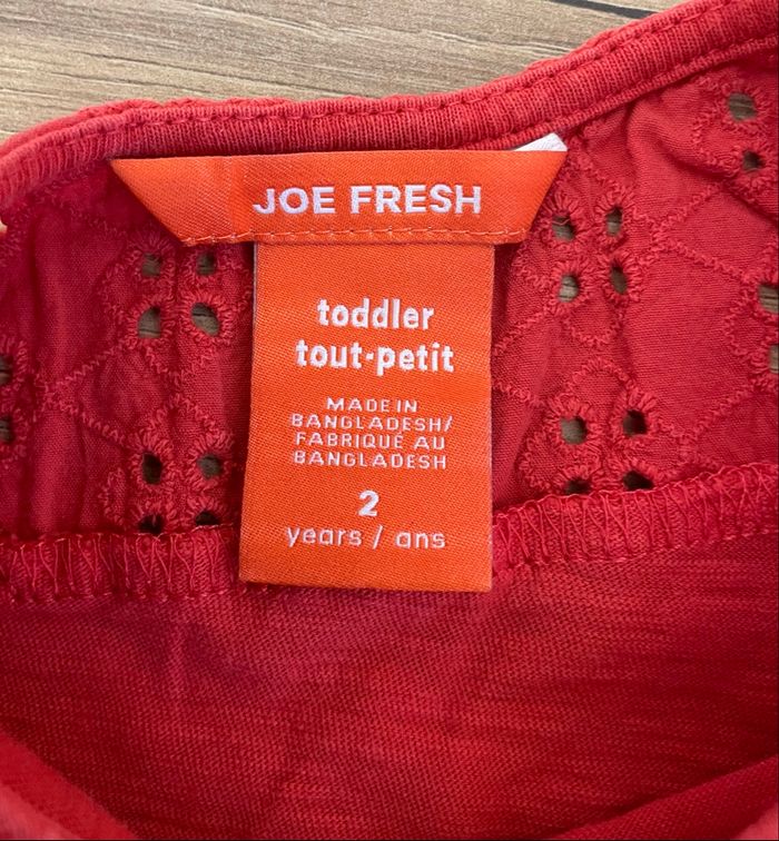 T-Shirt-Débardeur Rouge Fille Taille 2 ans - photo numéro 7