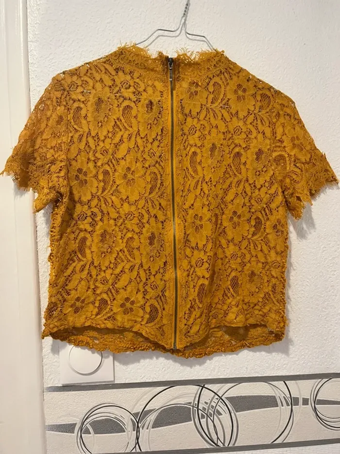Top Zara dentelle et crochet - photo numéro 4