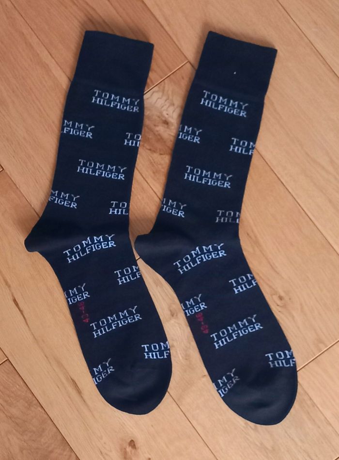 2 paires de chaussettes TOMMY HILFIGER noires - photo numéro 2