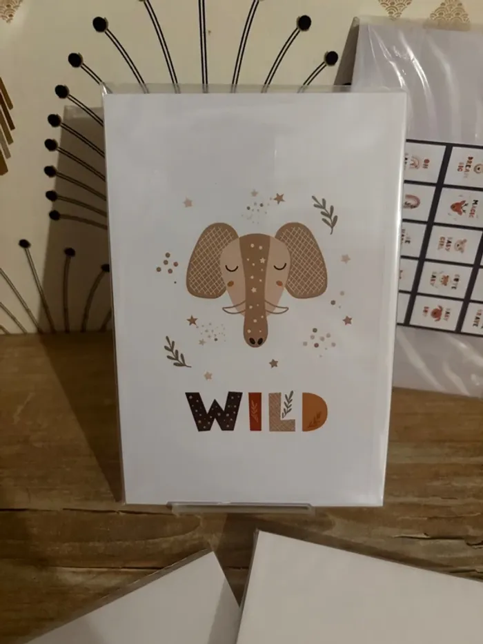 Affiches “Sweet Jungle Words” pour chambre enfant