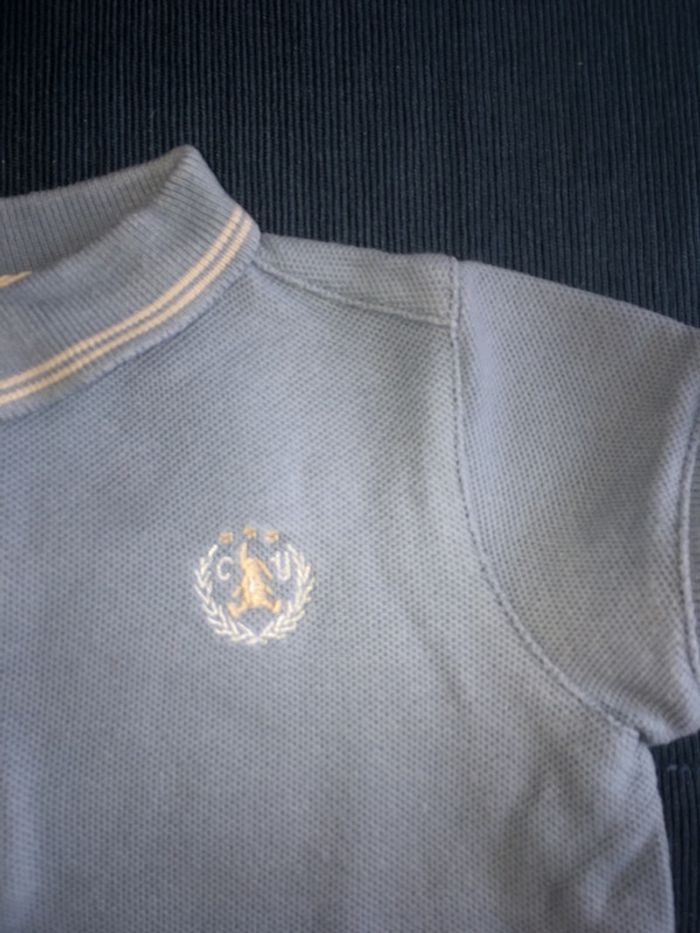 Polo Cyrillus 9 mois, bleu grisé - photo numéro 2