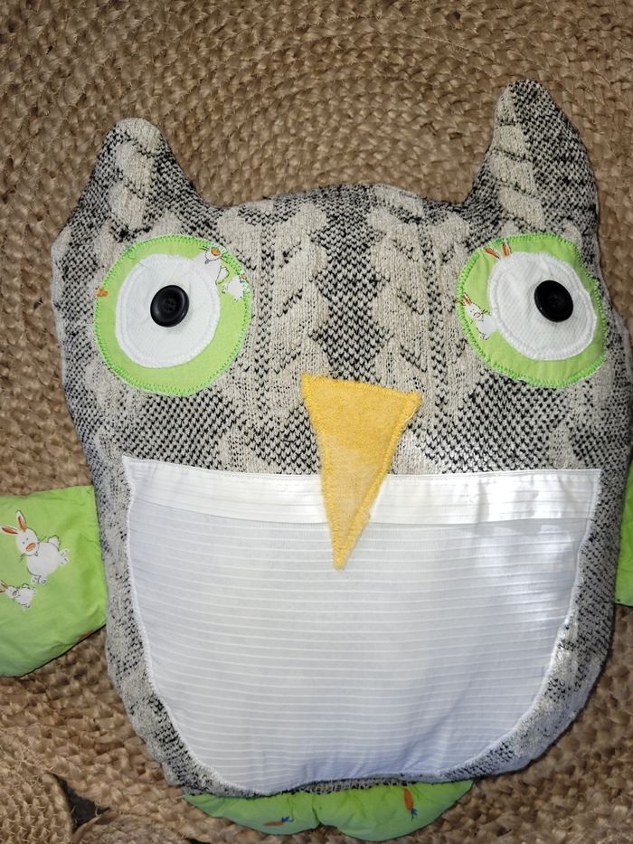 Coussin hibou chouette - photo numéro 2