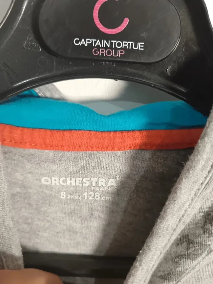 C12 t-shirt gris Orchestra 8 ans - photo numéro 3