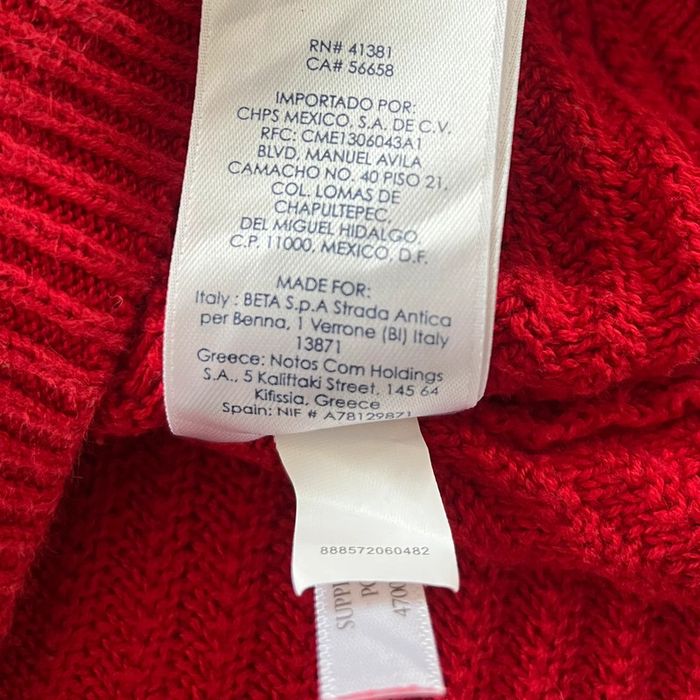 Beau pull col V rouge CHAPS pour femme, taille XL - photo numéro 8