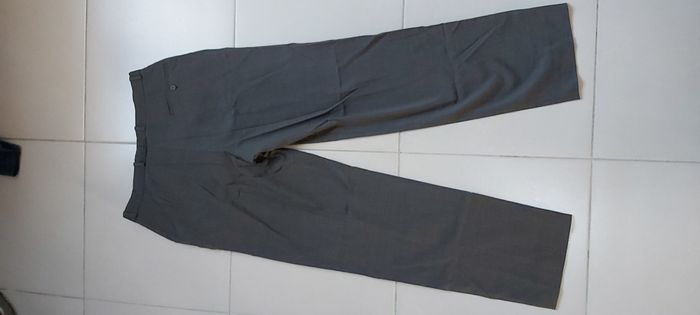 Pantalon de costume gris à lignes 46 - photo numéro 6