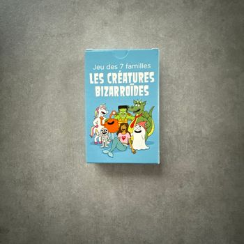 Jeu de 7 familles neuf  thème les créatures bizarroïdes