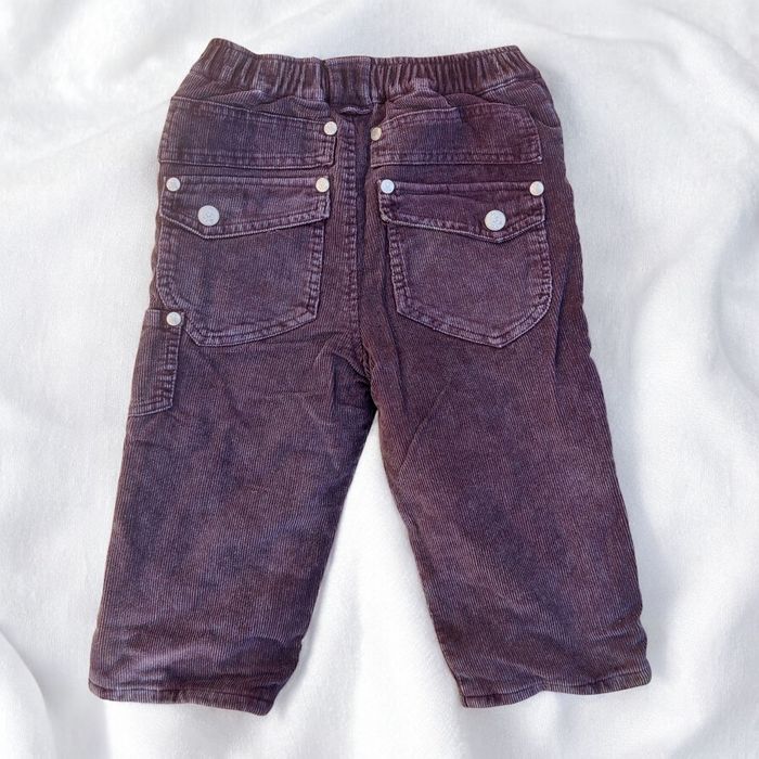 Pantalon bébé 18 mois Grain de Blé – Vintage 2006 - velours Violet - photo numéro 7