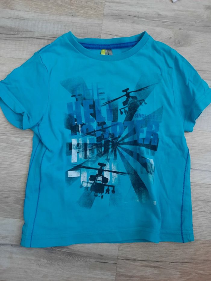 T shirt hélicoptère 2 ans