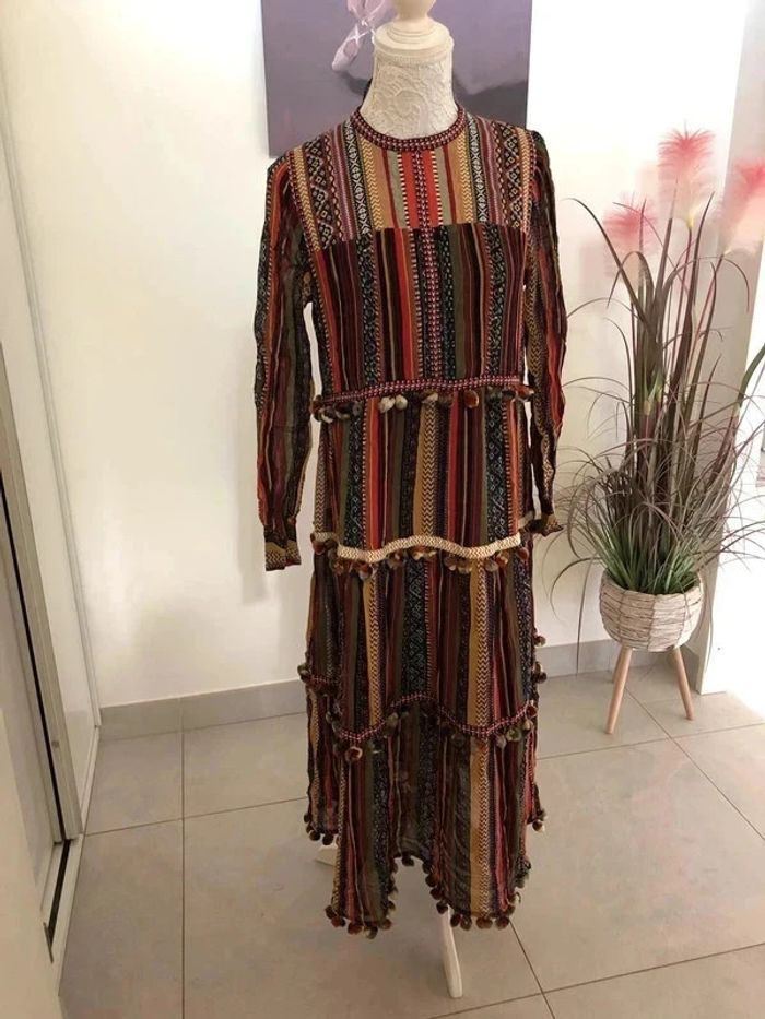Robe bohème Zara neuve taille S - photo numéro 2