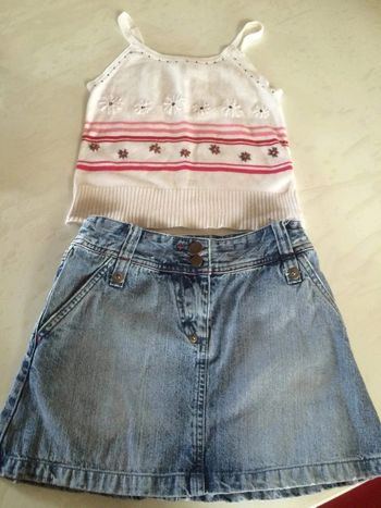 Jupe jean top 8ans catimini dpam
