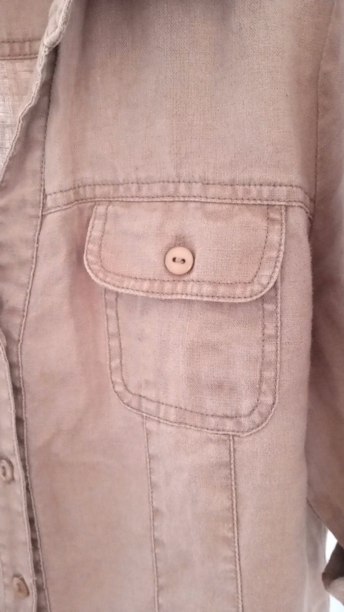 Robe boutonnée lin - photo numéro 2