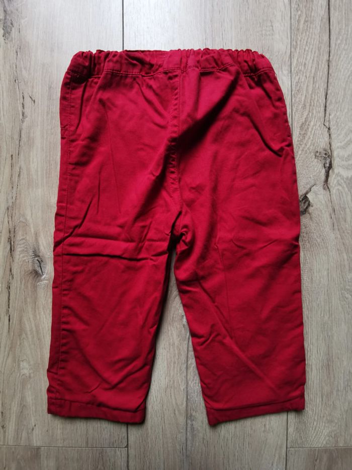 Pantalon rouge Bébé Rêve 18 mois - photo numéro 4