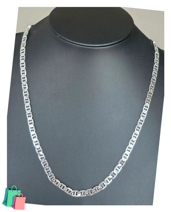 Collier maille marine 5mm 50cm