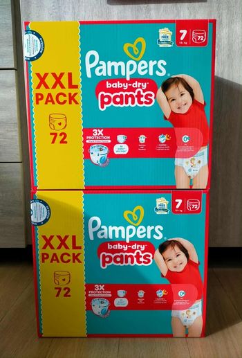 Lot couches pampers baby dry pants taille 7