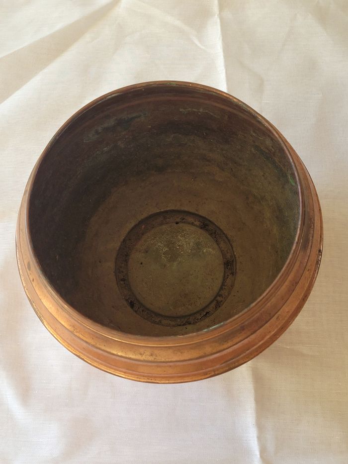 cache-pot cuivre - vintage - photo numéro 4