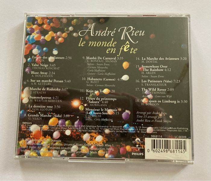 CD de André Rieu - photo numéro 3