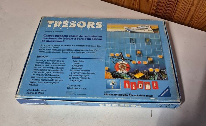 Jeu de société vintage trésors engloutis ravensburger - photo numéro 3